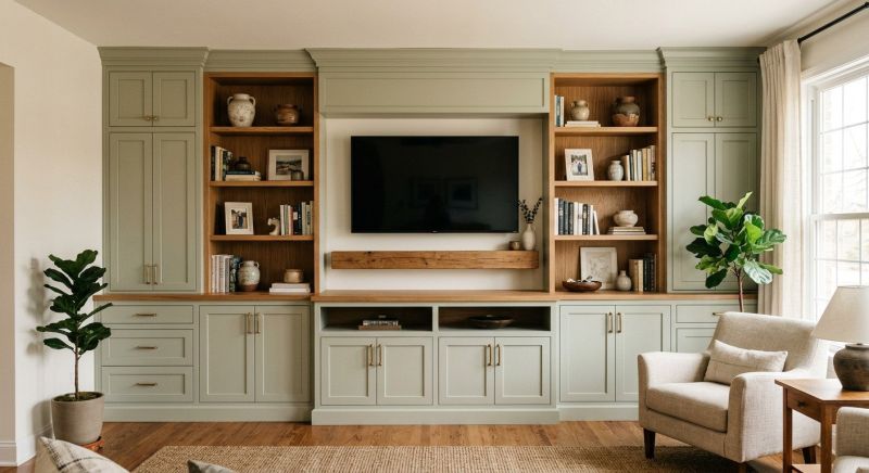 Built In Tv Cabinetry in Durham, NC