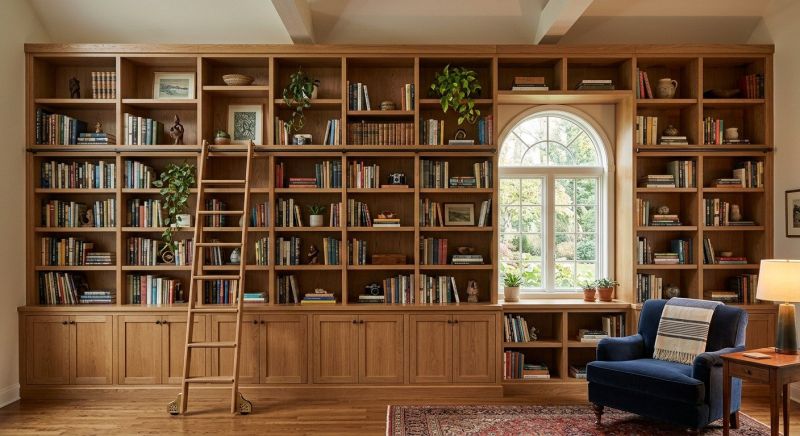 Custom Bookcase Installation in Greensboro, NC