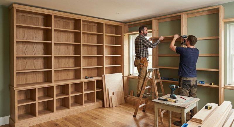 Custom Bookshelves Installation in Frederick, MD